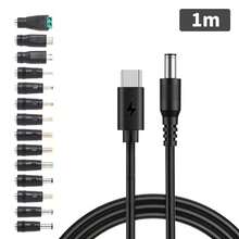 Type-C 转 DC 电源升压线 5V 升压线 14 适配器 USB-C 转 DC 插孔连接器 快速充电 适用于 WiFi 路由器 电视盒 - 黑色 - 查看 8