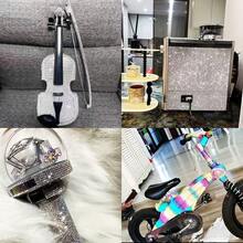 1 Piece Shiny Crystal Gemstone Rhinestone Sticker DIY Self-Adhesive Flashy Car Phone Craft Decoration Sticker 7.8 X 9.4 Inches - M-20*24cm - View 3