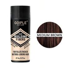 Goiple Professional Hair Building Fibers & Styling Kit,3-In-1 Formula For Instantly Fuller, Thicker Hair & Beard – Natural - Looking Hair Loss Concealer, Pump Applicator Tools –For Thinning Hair, Bald Spots, Hairline Enhancement & Quick Volumizing Styling - 中棕 1pc/0.97oz - 查看 9