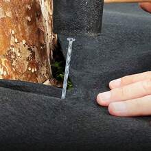 Estacas de césped artificial galvanizadas en espiral para paisaje de 6 pulgadas estacas de tela para bordes de pavimentación jardinería bordes de césped carpintería y más 25 piezas - Plateado - Ver 4