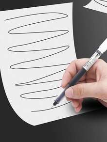 5 piezas Bolígrafos de tinta líquida de secado rápido, bolígrafos de tinta de firma de secado rápido, tinta negra/azul/roja de 0.5 mm, bolígrafos de bola para la escuela/oficina, bolígrafos neutros de papelería, bolígrafos finos para exámenes de estudiantes, bolígrafos de bola de vuelta al colegio - Multicolor - Ver 4