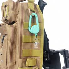 可伸缩钥匙链，重型多功能登山扣证件套，可伸缩钥匙链夹证件套，升级版带登山扣腰带夹和钥匙环，男女通用 - 彩色 - 查看 8