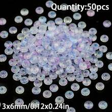 3x6毫米玻璃米珠，闪亮锁扣算盘珠，玻璃隔珠，珠宝制作DIY工艺品材料 - DIY - 查看 9