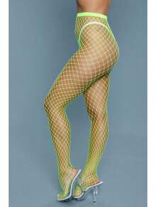 1pc High Elasticity Women's Fishnet Pantyhose, Seamless And Unlined Fishnet Stockings - Multicolor - View 15