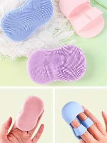 Silicone Nose Pore Cleansing Brush, Soft Hair Facial Cleansing Brush, Gentle Skin Care Finger Brush, Blackhead Makeup Brush