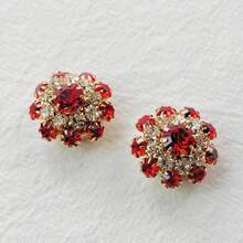 2 Pieces Luxury Rhinestone Cufflinks Decorative Button Covers For Men's And Women's Shirts Perfect For Everyday Wear, Holiday Celebrations, And Business Gatherings No Sewing Required-Wear In Three Seconds Multiple Colors Available Valentine's Day Gift - Rhinestones - View 6