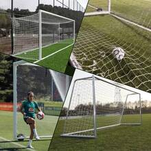 1pc Football Goal Net, Standard Size, PE Material, Suitable For Football Match Training, Yard Practice, Football Training Auxiliary Tool, Easy To Install And Durable Replacement Net For Football Goal (Goal Posts Not Included), Suitable For Youth And Adults Outdoor Individual Or Group Practice