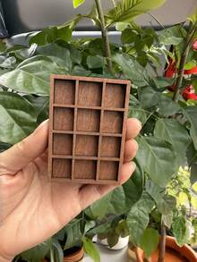 Mini Wooden Jewelry Stand, Wooden Display Rack, Suitable For Displaying Stones, Collectibles And Wall Decor - Multicolor - View 2