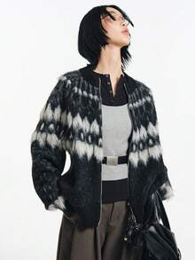 Men Sports Cardigans - Black - View 7