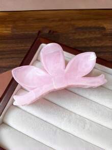 6件套春夏糖果色优雅大理石渐变莲花发夹，波西米亚海滩度假风发饰，适用于马尾辫和发髻 - 彩色 - 查看 5