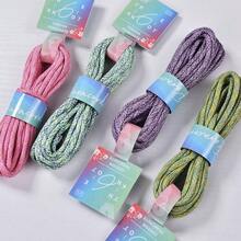 4mm Handmade Polyester Core Multicolor Rope, 5m, Suitable For Beading, Tassel Crafting And DIY Projects - Multicolor - View 5