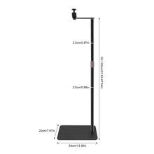 Adjustable Projector Stand With 360° Rotation, 23.62"-47.24" Height, Stable Carbon Steel Base, Easy Setup For Home Theater, Office, And Classroom Use, Black - Black - View 9