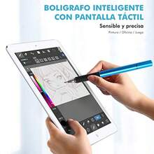 TECHVIDA Stylus Universal de Gama Alta Stylus de 2 Discos Adecuado para Samsung  iPad Todas Las Tabletas-0003 - azul y negro - Ver 2