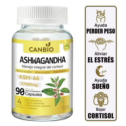 999 Ashwagandha KSM-66 & Pimienta Negra – Reduce estrés y cortisol, mejora energía, concentración, ánimo, salud diaria, relajación y sueño profundo – Suplemento natural unisex