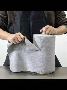 1pc Reusable Microfiber Cleaning Cloth Roll - 20 Sheets, 10x10 Inch (25x25cm) Each, With Perforated Design | Super Absorbent, Durable & Scratch-Resistant, Machine Washable | Multi-Purpose Cleaning Towel For Home, Kitchen, Restaurant, Auto Detailing & More - Grey - View 6