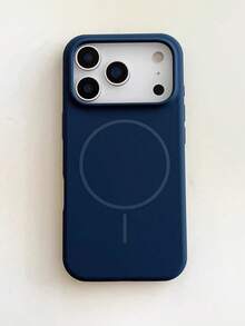 适用于 16 Pro Max 的液态硅胶磁吸保护壳 - 深藍色 - 查看 6