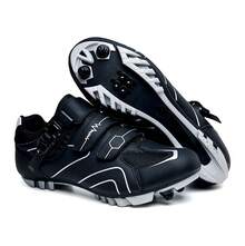 Spring Summer Mountain Bike Lockable Cycling Shoes Men Women Road Bike Lock Shoes Hard Sole Spinning Shoes Bicycle Wide Sole Shoes Sneakers For Men Elegant Shoes For Women - 568山地鎖黑白 - 查看 12