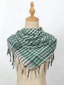 1pc Lightweight Tactical Desert Arab Shemagh Scarf, Outdoor Camping Bandana - Multicolor - View 6