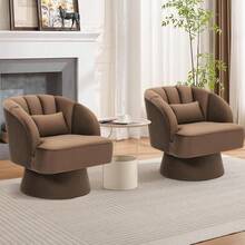 Living Room Chairs - Coffee-velvet - View 8