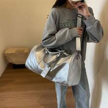 Travel Duffel Bags - Silver - View 6