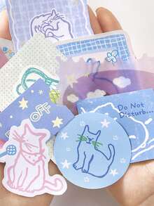 1 Packung Scrapbooking Zubehör, dekorative Notizblöcke, witzige Obst-Serie, geeignet als Geschenk, für Büro, Zuhause, Markierungen, Etiketten, Klassenzimmer, Unterhaltungsspielzeug, Studentenplaner, kreative vintage Dekorations-Aufkleber für DIY - Verschiedenfarbig - Übersicht 11