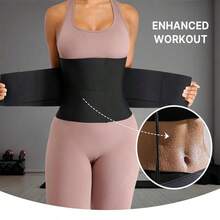 Waist Trainer Belt For Women - Waist Trimmer Ab Belt -Tummy Control Body Shaper Girdle CincherShapewearWomen Sheath Waist Trainer Body Shaper FlatBellyCincher Sweat Workout Girdle Hot Modeling BeltCorsetWomenswear Accessory  Polyester    Body Sculpting - 粉色 - 查看 7