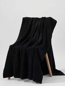 1条/2条超大浴巾 100*200厘米 沙滩巾，黑色，简约纯色，菠萝格纹工艺，超细纤维，加大尺寸70*150厘米或厨房面巾/手巾 34*75厘米，男女成人均适用，速干，柔软舒适，四季皆宜，适用于浴室、酒店、健身房、旅游、派对、节日礼物、户外露营、海滩、理发店、美容院等场所，是理想的海滩礼品。 - 黑色 - 查看 2