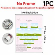 1件可定制浪漫情侣照片拼贴帆布画，可编辑爱情故事周年纪念装饰，房间装饰，定制海报，墙面艺术，照片打印，可定制商品，可选配画框 - 彩色 - 查看 18