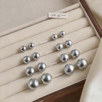 925 Ayar Gümüş İnci Küpeler, Hafif Lüks Küçük Günlük Çok Yönlü Şık İşe Gidip Gelme Küpeleri, 2026 Yeni Tasarım