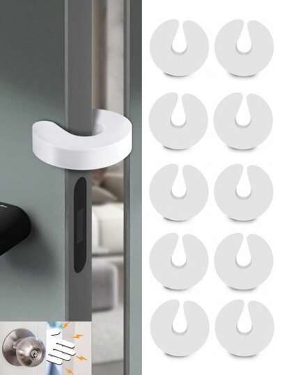 1/5/10 st. klämskydd för baby, förtjockad och härdad säkerhetsdörrstopp för baby, vindtät, klämskydd, förtjockad, hög elasticitet, fingerskydd för baby, skyddar dörren och dämpar stötar för att hålla dörren öppen.