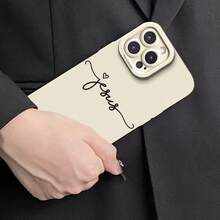 Funda de Teléfono con Impresión UV de Patrón de Líneas, Protección Completa de 360 Grados para iPhone 11 12 13 14 15 16 17 Pro Max XR X/ XS - Blanco - Ver 6