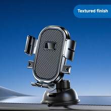 1pc Car Dashboard Phone Holder, 360 Degree Rotation Multi-Function Horizontal & Vertical Screen Phone Mount Bracket For Car Navigation - Instrument Panel - View 7