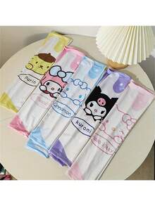 Sanrio 2Pcs/Set Hello Kittys UV Protection Cooling Ice Silk Thin Summer Essentials Kuromi For Driving And Outdoor Activities