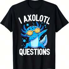 Preguntas de Axolot Camiseta con capucha - Negro - Ver 1