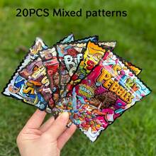 20/50/100pcs Self-Sealing Polyester Bags With Transparent Window - Odor-Proof Resealable Zipper Lock, Reusable Plastic Bags For Candy, Sweets, Gummies, Chocolate Storage - Colorful Cartoon Patterns, Bulk Packaging Suitable For Party, Gifts, Retail - Color - View 8