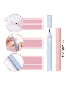 1 bút dạ quang đầu mềm, bút highlight màu pastel dễ thương, thích hợp cho album ảnh và nhật ký tự làm, văn phòng phẩm học sinh, bút dạ quang graffiti nhiều màu, bút đánh dấu đầu mềm, màu sắc độ bão hòa thấp, màu ngẫu nhiên cho mùa tựu trường. - Nhiều màu - Xem 9