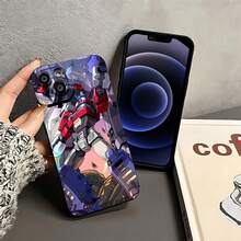 Estuche para teléfono con patrón de acción de robots transformadores compatible con estuches para teléfonos   17  16 Pro Max  15 Pro Max  13 y  12 A prueba de golpes, resistente al agua y a los arañazos Un gran regalo para familiares, amigos, seres queridos, novios/novias y para Navidad - Negro - Ver 4