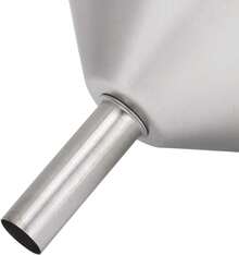 Embudo de Metal para Cocina, Juego de Embudos de Acero Inoxidable con Filtro de Aceite Embudo con Pantalla de Filtro Desmontable para Filtrar Líquidos de Transferencia de Residuos(13cm),Embudos - 13 centímetros - Ver 10