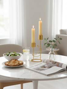 1个排灯节烛台摆件，适用于婚礼、周年纪念、排灯节装饰、家居装饰、烛光晚餐、排灯节礼物、星星、月亮、灯笼装饰、排灯节、开斋节、节日 - 彩色 - 查看 10