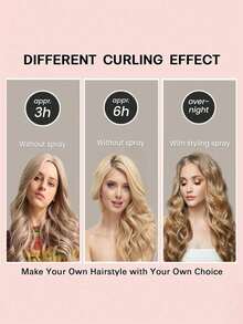 3 قطع مجموعة أدوات تجعيد الشعر بدون حرارة من الساتان الوردي، أعواد تجعيد ناعمة مع غطاء للشعر، مناسبة لجميع أنواع الشعر، بسيطة وعملية، مناسبة للاستخدام ليلاً، لا تؤثر على النوم، استيقظ مع تجعيدات طبيعية، مثالية لتصفيف شعر النساء أثناء التنقل - وردي - مشاهدة 8