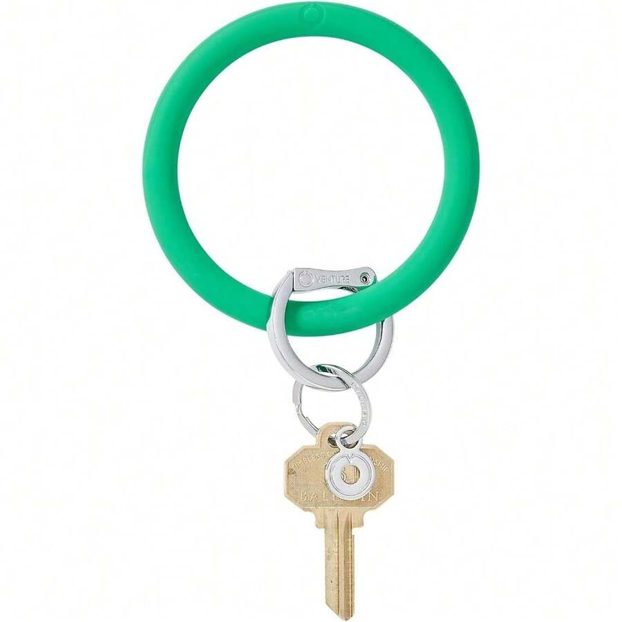 Oventure, The Original Bracelet Keychain, Silicone Big O Key Ring - Trébol - Ver 1