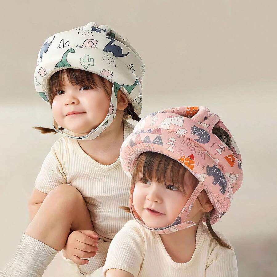 1个婴儿幼儿头部保护垫，360°柔软填充舒适护头，适用于爬行、走路、学习，是送给宝宝的完美礼物！