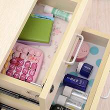 防水防潮橱柜垫，适用于家居用品，防滑橱柜垫，可水洗防油橱柜垫，厨房橱柜垫，搁板、冰箱和储物柜桌面垫，无粘性抽屉橱柜垫，衣柜和壁橱抽屉配件 - 彩色 - 查看 2