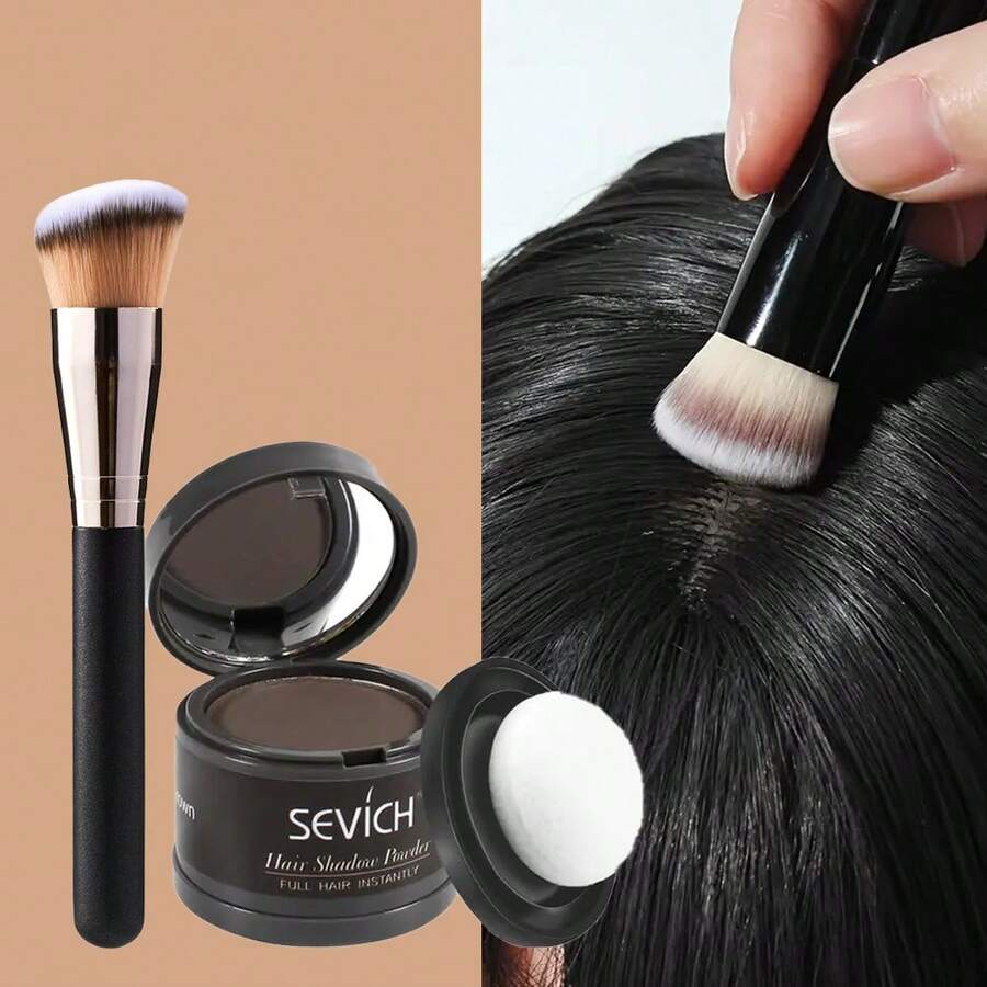 SEVICH Hair Shadow Powder,Natural Shadow Effect - Rapidly Covers Grey Roots, Long-Lasting, Effortless Beauty Solution For Normal Hair Types - Medium Blonde - View 1