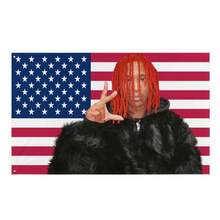 Nine Vicious American Flag Tapestry – "Underground Hip Hop" Rap Wall Art Z1LZ - 如圖所示. - 查看 1