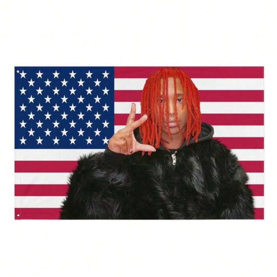 Nine Vicious American Flag Tapestry – "Underground Hip Hop" Rap Wall Art Z1LZ - 如圖所示. - 查看 1