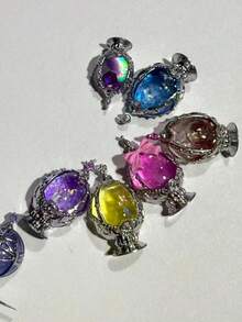 2件套美甲模具，灵魂石马赛克款，精致3D美甲装饰透明硅胶模具