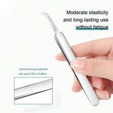 1 Blackhead Tweezers, Slanted Pimple Tweezers, Cell Tweezers, Beauty Tools, Acne Tweezers, Stainless Steel Pimple Tweezers