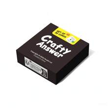 SMILE TALK 1PC Fun Riddle Card Game – A Tabletop Party Game Featuring Guessing Challenges, Perfect For Valentine's Day, Halloween, And Christmas Gifts. An Ideal Choice For Holiday Gifting, Friends, And Family Gatherings. Includes 50Cards - Black - View 4