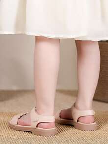 儿童休闲百搭简约装饰平底凉鞋